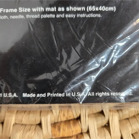 NWT Vintage Dimensions 1980s Bear Cottagecore Cross Stitch Kit - Picture 5 of 7